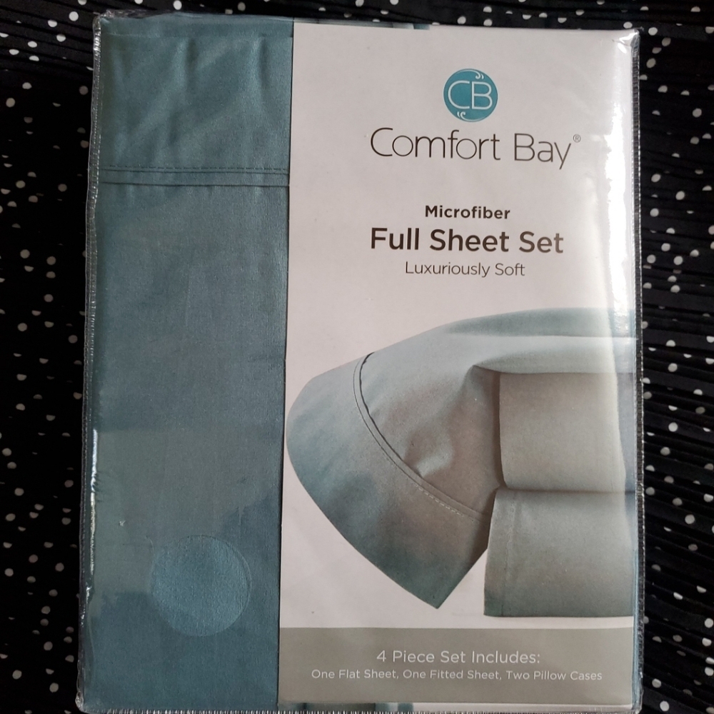 Comfort Bay Teal Green  Full Sheet Set